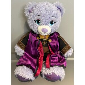 Build-A-Bear Disney Frozen 2 Anna‎ Bear Lavender Shimmer Plush with Outfit Cape